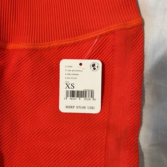 XS Free People Free Throw Leggings in Ripe Persimmon - Picture 3 of 7